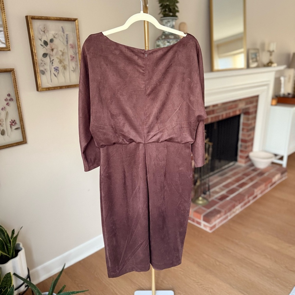 J. McLaughlin Brown Midi Sheath Dress - Picture 4 of 7